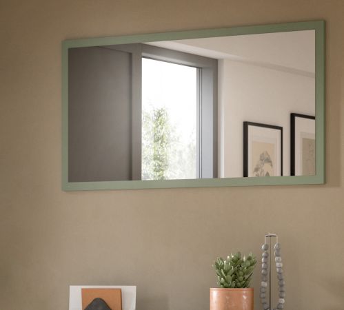 Garderobenspiegel Loreno in gr�n Wandspiegel 106 x 55 cm