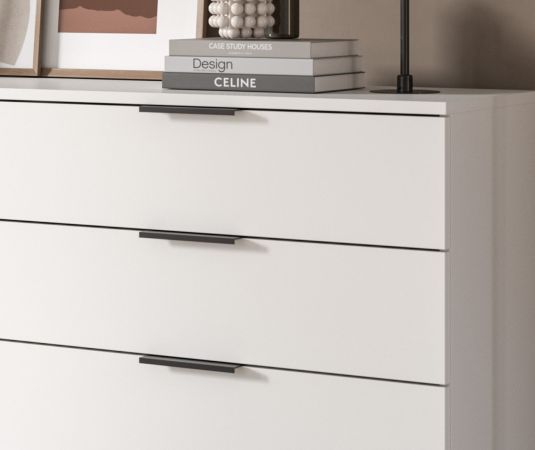 Sideboard Swan in wei� Kommode 148 x 80 cm