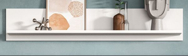Wandboard Cover in wei� Wandregal 110 x 20 cm