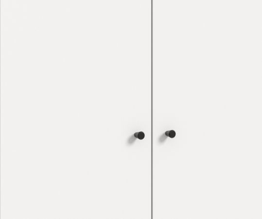 Kleiderschrank Carter in wei� Dreht�renschrank 5-t�rig 200 x 176 cm