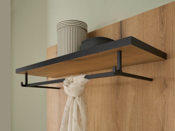 Garderobe Set 5-teilig Design-D in Evoke Eiche 230 x 200 cm
