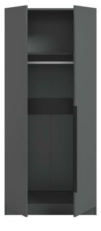 Kleiderschrank Swan in grau Dreht�renschrank 2-t�rig 80 x 181 cm