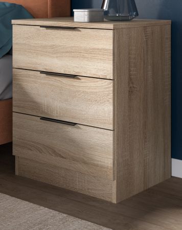 Nachttisch Set Swan in Sonoma Eiche 2x Nachtkommode in Komforth�he 45 x 60 cm