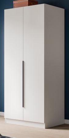 Kleiderschrank Swan in wei� Dreht�renschrank 2-t�rig 80 x 181 cm