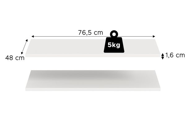Kleiderschrank Swan in wei� Dreht�renschrank 2-t�rig 80 x 181 cm