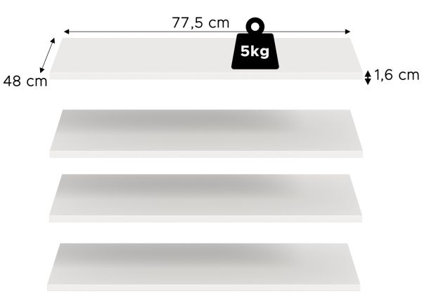 Kleiderschrank Swan in wei� Dreht�renschrank 6-t�rig 240 x 181 cm