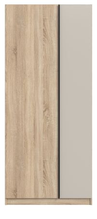 Kleiderschrank Girona in Sonoma Eiche und Kaschmir Dreht�renschrank 2-t�rig 80 x 183 cm
