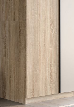 Kleiderschrank Girona in Sonoma Eiche und Kaschmir Dreht�renschrank 2-t�rig 80 x 183 cm