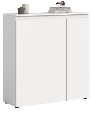 Kommode Assino in wei� 105 x 111 cm mit 10 F�chern