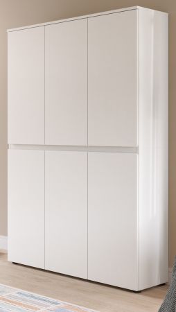 Mehrzweckschrank Assino in wei� 105 x 175 cm, bis zu 18 F�cher