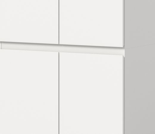 Mehrzweckschrank Assino in wei� 105 x 175 cm, bis zu 18 F�cher