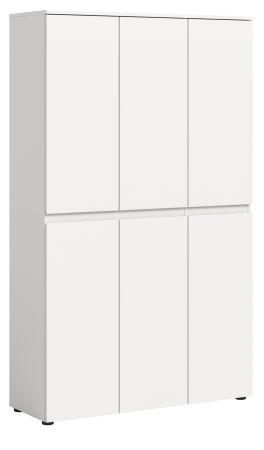 Mehrzweckschrank Assino in wei� 105 x 175 cm, bis zu 18 F�cher