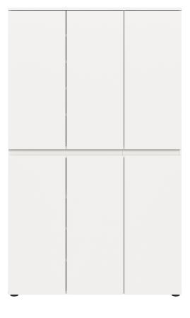 Mehrzweckschrank Assino in wei� 105 x 175 cm, bis zu 18 F�cher