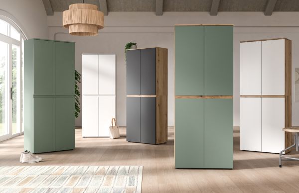 Mehrzweckschrank Assino in Gr�n 70 x 175 cm