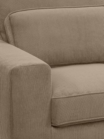 Sofa Valero in braun-beige Cord Ecksofa 4-Sitzer 276 x 183 cm