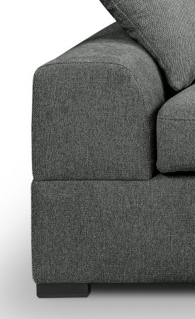 Sofa Novana in grau Strukturstoff 2-Sitzer 182 cm
