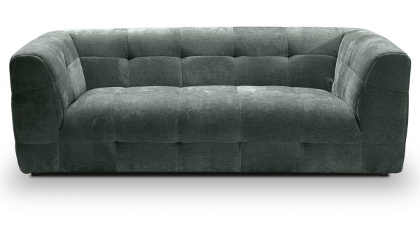 Sofa Astaro in petrol Strukturstoff 2,5-Sitzer 217 cm