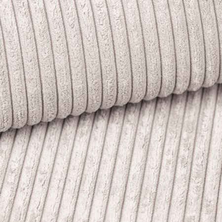 Sessel Canedo in grau-beige Cord Loungesessel 120 cm