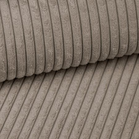Sofa Canedo in beige-braun Cord Couch 3-Sitzer 241 cm