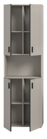 Badezimmer Hochschrank Livia in Kaschmir Badschrank 60 x 192 cm