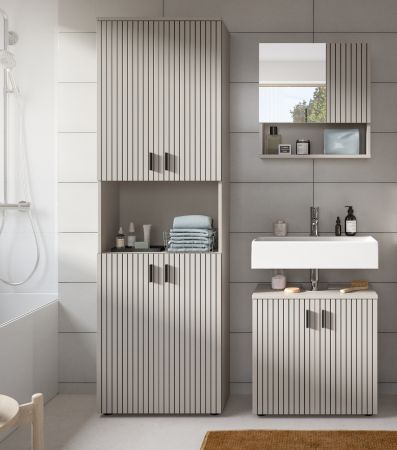 Badm�bel Set 3-teilig Livia in Kaschmir Badkombination 135 x 192 cm