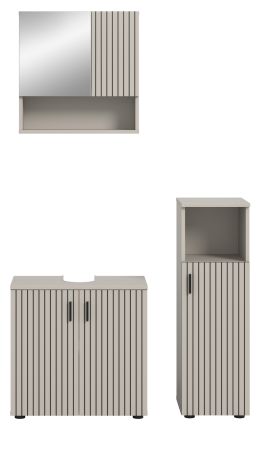 Badm�bel Set 3-teilig Livia in Kaschmir Badkombination 105 x 180 cm
