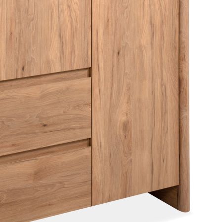 Highboard Luzern in Hickory Walnuss 86 x 140 cm
