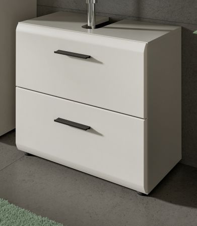 Waschbeckenunterschrank Cover in Kaschmir / Sand, Badschrank 60 cm mit Vollauszug
