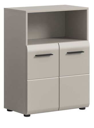 Badezimmer Kommode Cover in Kaschmir / Sand Badschrank 2-t�rig 60 x 80 cm