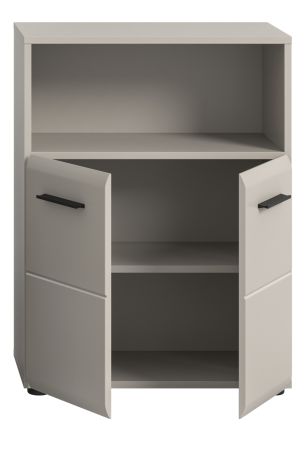 Badezimmer Kommode Cover in Kaschmir / Sand Badschrank 2-t�rig 60 x 80 cm