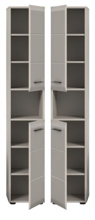 Badezimmer Hochschrank Cover in Kaschmir / Sand, 2-t�riger Badschrank 30 x 185 cm