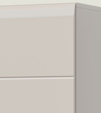 Badezimmer Hochschrank Cover in Kaschmir / Sand, 6-t�riger Mehrzweckschrank 90 x 185 cm