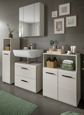 Badm�bel Set 4-teilig Cover in Kaschmir / Sand Badkombination 180 x 185 cm