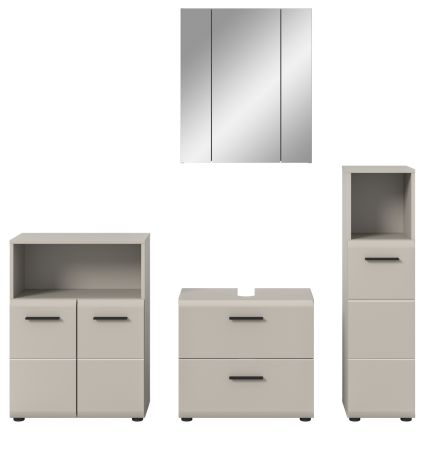Badm�bel Set 4-teilig Cover in Kaschmir / Sand Badkombination 180 x 185 cm