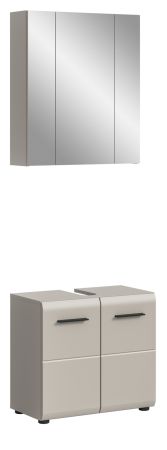Badm�bel Set 2-teilig Cover in Kaschmir / Sand, Badkombination 60 x 185 cm