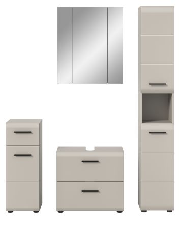 Badm�bel Set 4-teilig Cover in Kaschmir Badkombination 150 x 185 cm