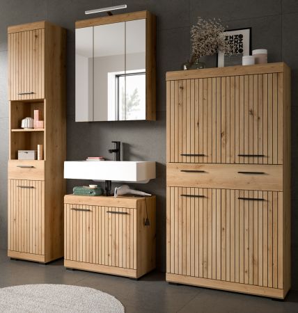 Badm�bel Set 4-teilig Shawn in Artisan Eiche Badkombination 200 x 191 cm
