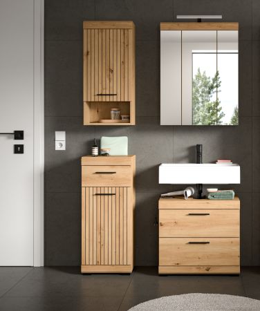 Badm�bel Set 4-teilig Shawn in Artisan Eiche Badkombination 112 x 191 cm