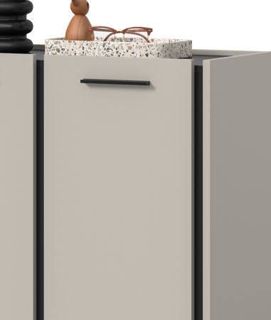 Schuhschrank Nevia in Kaschmir 113 x 106 cm, Soft-Close