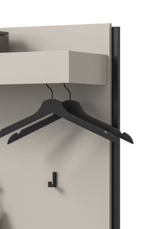 Garderobe Set 4-teilig Nevia in Kaschmir 165 x 190 cm, Soft-Close