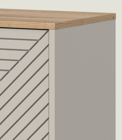 Sideboard Bente in Kaschmir und Evoke Eiche 184 x 75 cm
