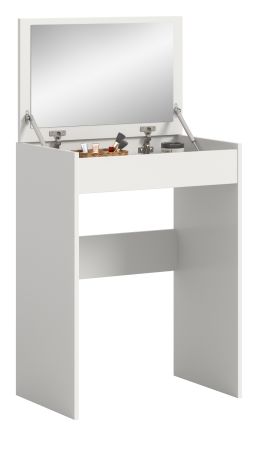 Schminktisch Charme in Wei�, Kosmetiktisch mit Spiegel 62 x 84 cm, Soft-Close