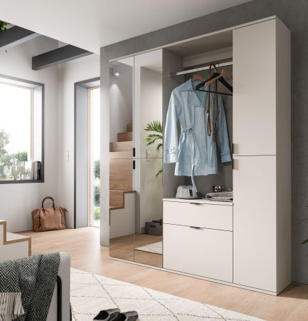 Stauraumschrank Line-Up in Kaschmir Flurschrank 30 x 193 cm