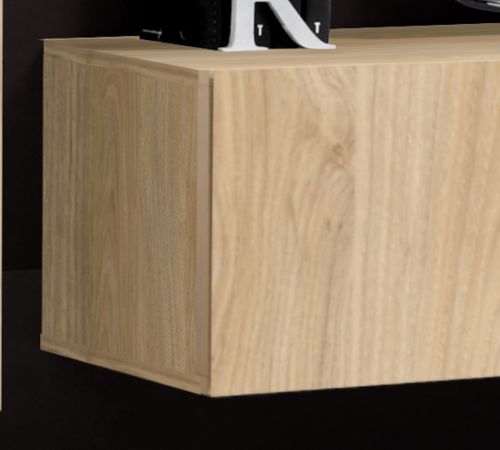 Wohnwand Option in Jackson Eiche Schrankwand 4-teilig h�ngend mit Push-To-Open, 210 x 170 cm