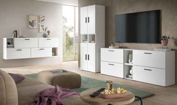 Sideboard Onawa in wei� Stauraumschrank 277 cm, Soft-Close