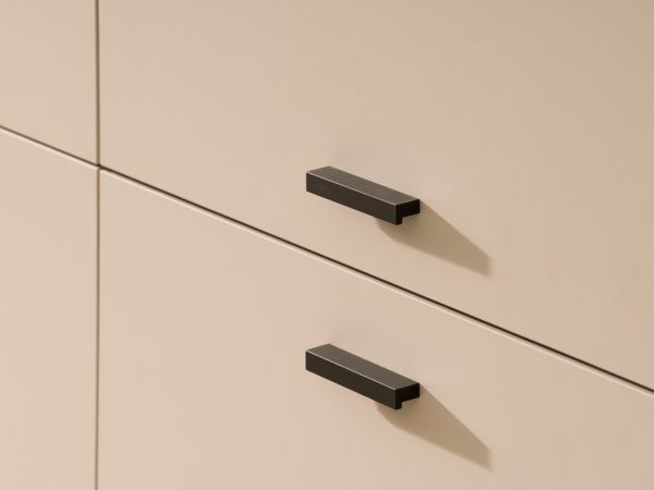 Highboard Ingar in Kaschmir und EicheKommode 115 x 140 cm, Soft-Close