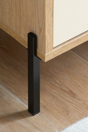 Highboard Ingar in Kaschmir und EicheKommode 115 x 140 cm, Soft-Close