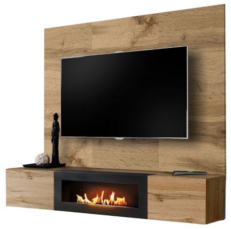 Wandpaneel Public in Wotan Eiche TV R�ckwandverkleidung 180 x 118 cm