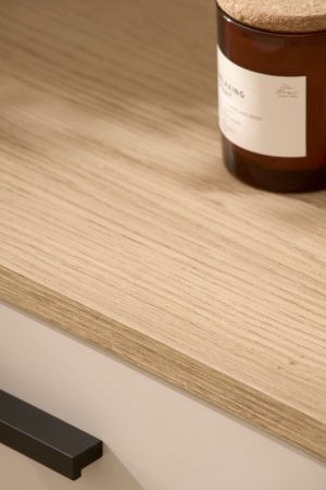 Sideboard Ingar in Kaschmir und Eiche,  Kommode 205 x 95 cm mit Soft-Close