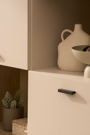 Wohnwand Ingar in Kaschmir und Eiche Wohnkombination 320 cm, mit Soft-Close